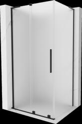 Mexen Velar L, tolóajtós zuhanykabin 90 x 70 cm, 8 mm-es matt üveg, fekete matt, 871-090-070-33-70 (871-090-070-33-70)