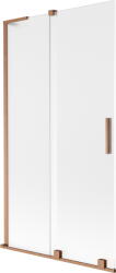 Mexen Velar L, 2 szárnyas eltolható kádparaván 100 x 150 cm, 8 mm-es mattüveg, rézmatt, 896-100-003-31-65 (896-100-003-31-65)