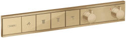 Hansgrohe RainSelect, rejtett csaptelep 4 készülékhez, szálcsiszolt bronz 15382140 (HAN-15382140)