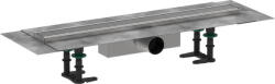 Hansgrohe RainDrain Compact, teljes 700-as zuhanylefolyó készlet szabványos beépítéshez, szálcsiszolt rozsdamentes acél, HAN-56176800 (HAN-56176800)