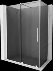 Mexen Velar, tolóajtós zuhanykabin 140 x 70 cm, 8mm szürke üveg, fehér matt, 871-140-070-41-20 (871-140-070-41-20)