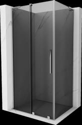 Mexen Velar L, zuhanykabin tolóajtóval 110 x 120 cm, 8mm szürke üveg, króm, 871-110-120-43-01 (871-110-120-43-01)