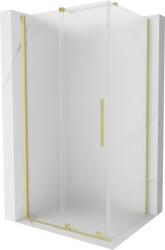 Mexen Velar, tolóajtós zuhanykabin 100 x 110 cm, 8 mm-es matt üveg, arany matt, 871-100-110-31-55 (871-100-110-31-55)