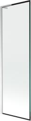 Mexen Next L, 1 szárnyú kádparaván 60 x 150 cm, 6mm átlátszó üveg-fekete mintás, króm profil, 895-060-000-03-70-01 (895-060-000-03-70-01)