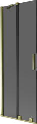 Mexen Velar, 2 szárnyas eltolható kádparaván 75 x 150 cm, 8mm szürke üveg, arany fényes, 896-075-000-41-50 (896-075-000-41-50)