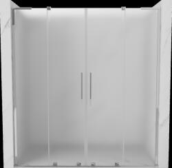 Mexen Velar L Duo, tolózuhanyajtó nyitáshoz 170 cm, 8 mm-es matt üveg, króm, 871-170-003-32-01 (871-170-003-32-01)