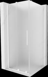 Mexen Velar, tolóajtós zuhanykabin 110 x 110 cm, 8 mm-es matt üveg, fehér matt, 871-110-110-31-20 (871-110-110-31-20)