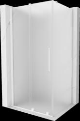 Mexen Velar, tolóajtós zuhanykabin 130 x 100 cm, 8 mm-es matt üveg, fehér matt, 871-130-100-31-20 (871-130-100-31-20)