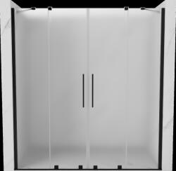 Mexen Velar Duo, tolózuhanyajtó nyitáshoz 180 cm, 8 mm-es matt üveg, fekete matt, 871-180-000-32-70 (871-180-000-32-70)