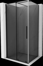 Mexen Velar, tolóajtós zuhanykabin 110 x 120 cm, 8mm szürke üveg, fekete matt, 871-110-120-41-70 (871-110-120-41-70)