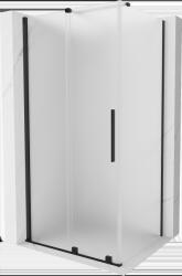 Mexen Velar, tolóajtós zuhanykabin 130 x 80 cm, 8 mm-es mattüveg, fekete matt, 871-130-080-31-70 (871-130-080-31-70)