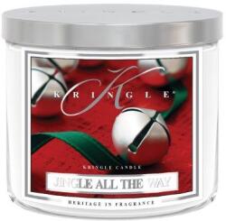 Kringle Candle Lumânare Kringle TUMBLER Lumânare parfumată Jingle All the Way mediu 2 fitil (411 g),