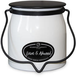 Milkhouse Candle MILKHOUSE CANDLE Lumanare cu parfum de in si frasin BORCAL DE UT 2 fitil (454 g),