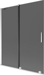 Mexen Velar, 2 szárnyas eltolható kádparaván 140 x 150 cm, 8mm szürke üveg, króm, 896-140-000-41-01 (896-140-000-41-01)