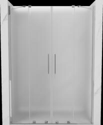 Mexen Velar Duo, tolózuhanyajtó nyitáshoz 160 cm, 8 mm-es matt üveg, króm, 871-160-000-32-01 (871-160-000-32-01)