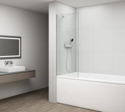 POLYSAN Polysan, FISA fürdőképernyő 800x1500mm, króm, átlátszó üveg, FS1082-C (FS1082-C)