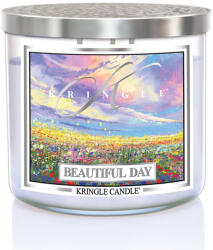 Kringle Candle Lumânare Kringle TUMBLER Lumânare parfumată cu 3 fitiluri Beautiful Day 411g,