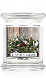 Kringle Candle Lumanare parfumata Juniper & Laurel mediu 2 fitil (411 g),