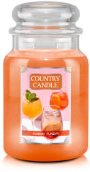 Kringle Candle Country Candle Sunday Funday lumanare parfumata mare cu 2 fitiluri (652 g),