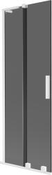 Mexen Velar L, 2 szárnyas eltolható kádparaván 75 x 150 cm, 8mm szürke üveg, fehér matt, 896-075-003-41-20 (896-075-003-41-20)