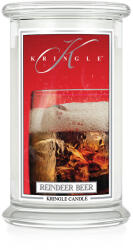 Kringle Candle Lumânare Kringle Reindeer Beer Lumânare mare cu 2 fitiluri parfumate (624 g),