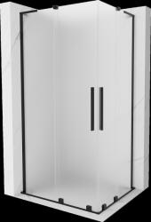 Mexen Velar L Duo, zuhanykabin tolóajtóval 100 x 90 cm, 8 mm-es matt üveg, fekete matt, 871-100-090-02-33-70 (871-100-090-02-33-70)
