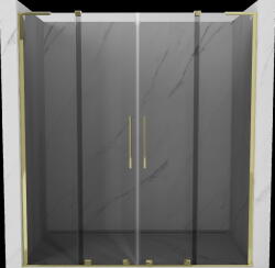 Mexen Velar L Duo, tolózuhanyajtó nyitáshoz 180 cm, 8mm szürke üveg, arany fényes, 871-180-003-42-50 (871-180-003-42-50)