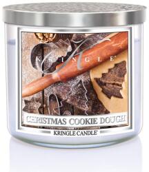 Kringle Candle Christmas Cookie Dough Lumanare parfumata cu 3 fitiluri 411g,