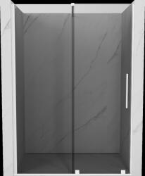 Mexen Velar, tolózuhanyajtó nyitáshoz 150 cm, 8mm szürke üveg, fehér matt, 871-150-000-41-20 (871-150-000-41-20)