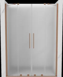 Mexen Velar Duo, tolózuhanyajtó nyitáshoz 160 cm, 8 mm-es matt üveg, rézmatt, 871-160-000-32-65 (871-160-000-32-65)