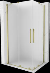 Mexen Velar Duo, zuhanykabin tolóajtóval 90 x 80 cm, 8 mm-es mattüveg, arany fényes, 871-090-080-32-50 (871-090-080-32-50)