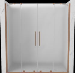 Mexen Velar Duo, tolózuhanyajtó nyitáshoz 170 cm, 8 mm-es matt üveg, rézmatt, 871-170-000-32-65 (871-170-000-32-65)