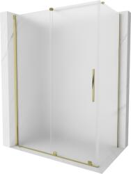 Mexen Velar, zuhanykabin tolóajtóval 140 x 85 cm, 8 mm-es matt üveg, arany fényes, 871-140-085-31-50 (871-140-085-31-50)