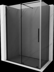 Mexen Velar, tolóajtós zuhanykabin 160 x 70 cm, 8mm szürke üveg, fekete matt, 871-160-070-41-70 (871-160-070-41-70)