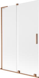 Mexen Velar L, 2 szárnyas eltolható kádparaván 120 x 150 cm, 8 mm-es mattüveg, rézmatt, 896-120-003-31-65 (896-120-003-31-65)