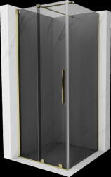Mexen Velar, zuhanykabin tolóajtóval 90 x 90 cm, 8mm szürke üveg, arany fényes, 871-090-090-41-50 (871-090-090-41-50)