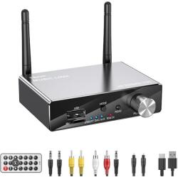  Моbilly Bluetooth 5.3 аудиоприемник/предавател, RCA (Cinch), SPDIF, TOSLINK, 3, 5 мм AUX + дистанционно управление (LY35)