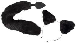 Orion - Bad Kitty Set Pet Play Dop Anal Si Urechiuse Cu Blanita, Negru