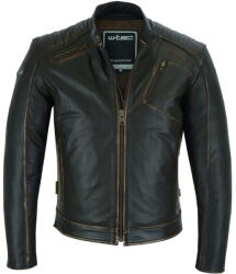  Motoros bőrkabát W-TEC Embracer Vintage Sötét Barna 4XL (21751-4XL)