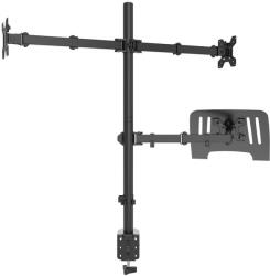 Audizio CMA20L DUPLA monitortartó kar, 13″ - 32″, laptop állvány