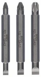 Bosch 3 részes kétoldalas pengekészlet PH1, PZ1, S 0, 6x4, 5; PH2, PZ2, S 1, 0x5, 5; 60 mm 2607001745 (2607001745)