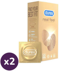 Durex Real Feel latexmentes óvszer (2x10 db)