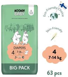 Muumi Baby Moomin Baby 4 Maxi 7-14 kg (63 buc), scutece eco (MG58985)
