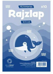 BLUERING Rajzlap A/4 Félfamentes 10lap (1011089)