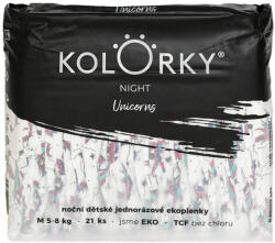 Kolorky NIGHT Egyszer használatos öko éjszakai pelenkák M (5-8 kg) 21 db