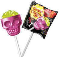 Chupa Chups Skull Lollipop Skull Strawberry Lime Cutie 45 x 15 g