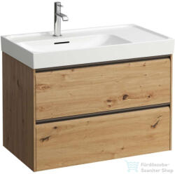 Laufen Meda 78, 4x44, 8 cm-es 2 fiókos fali szekrény H817116 mosdóhoz, vad tölgy H4216020112671 (H4216020112671)