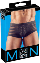 Svenjoyment Átlátszó, csíkos boxer (fekete) - szexshop