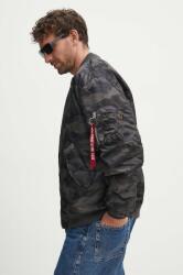 Alpha Industries bomber dzseki MA-1 CS Camo férfi, fekete, átmeneti - fekete M