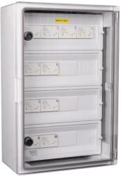 SPBPVDC10 Tracon SPBPVDC10 Túlfeszültség-védelmi doboz fotovoltaikus rendszerekhez Ucpv: 1200V; Iimp: 12, 5kA; In: 20kA; Imax: 50kA; Up: 4kV (SPBPVDC10)